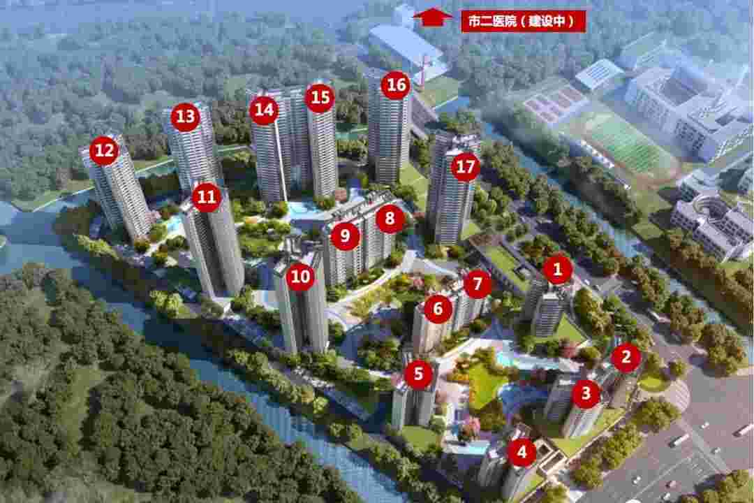 佛山世茂弘阳绿岛湖公馆怎么样?东南瞰湖95-140㎡奢装3-4房热售中