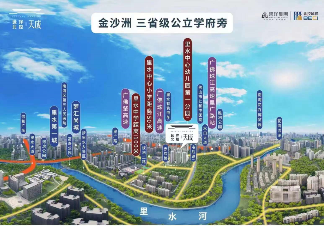 佛山里水哪个楼盘好,远洋北控天成精装85-95-109㎡热销中