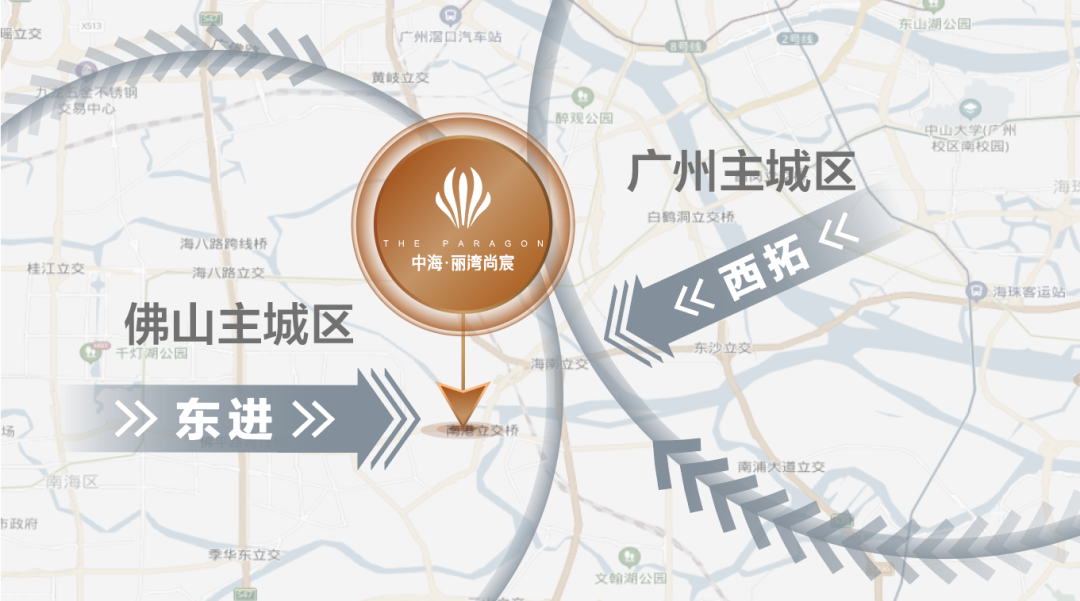 佛山三山中海楼盘,中海丽湾尚宸一桥广钢,学府住区